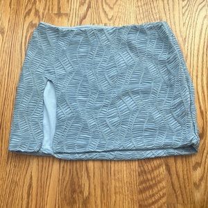 Light Blue Low Rise Mini Skirt